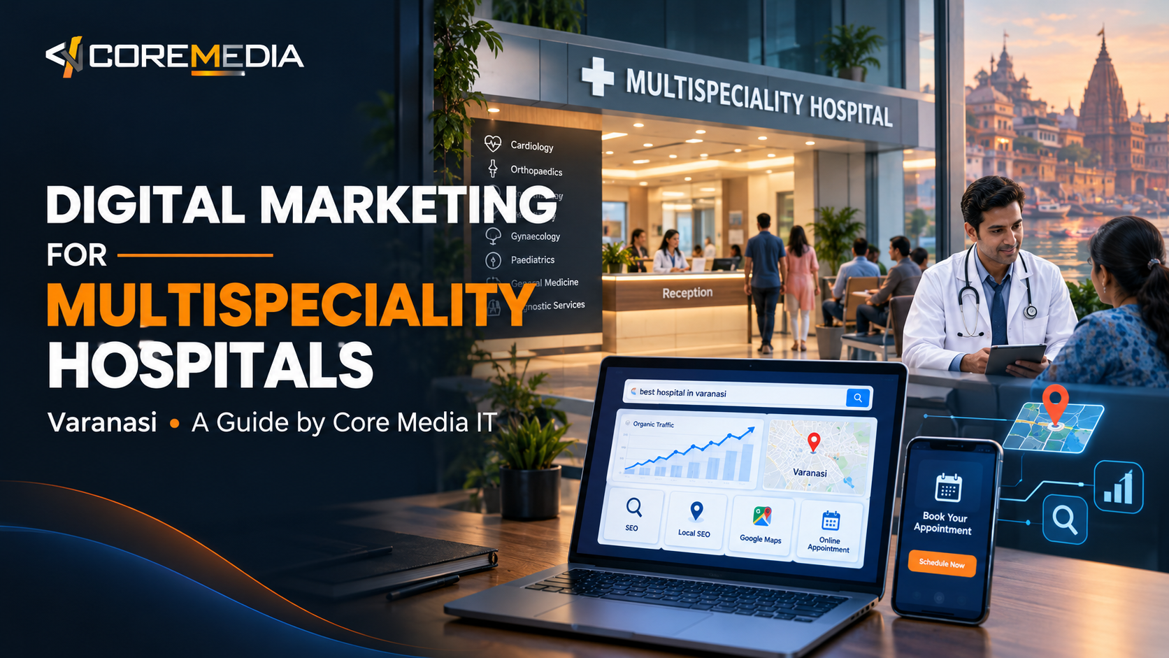 Digital marketing agency for multispeciality hospitals in Varanasi helping healthcare businesses improve online visibility